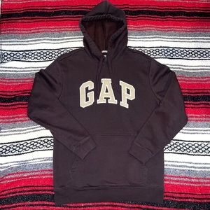 brown gap logo hoodie